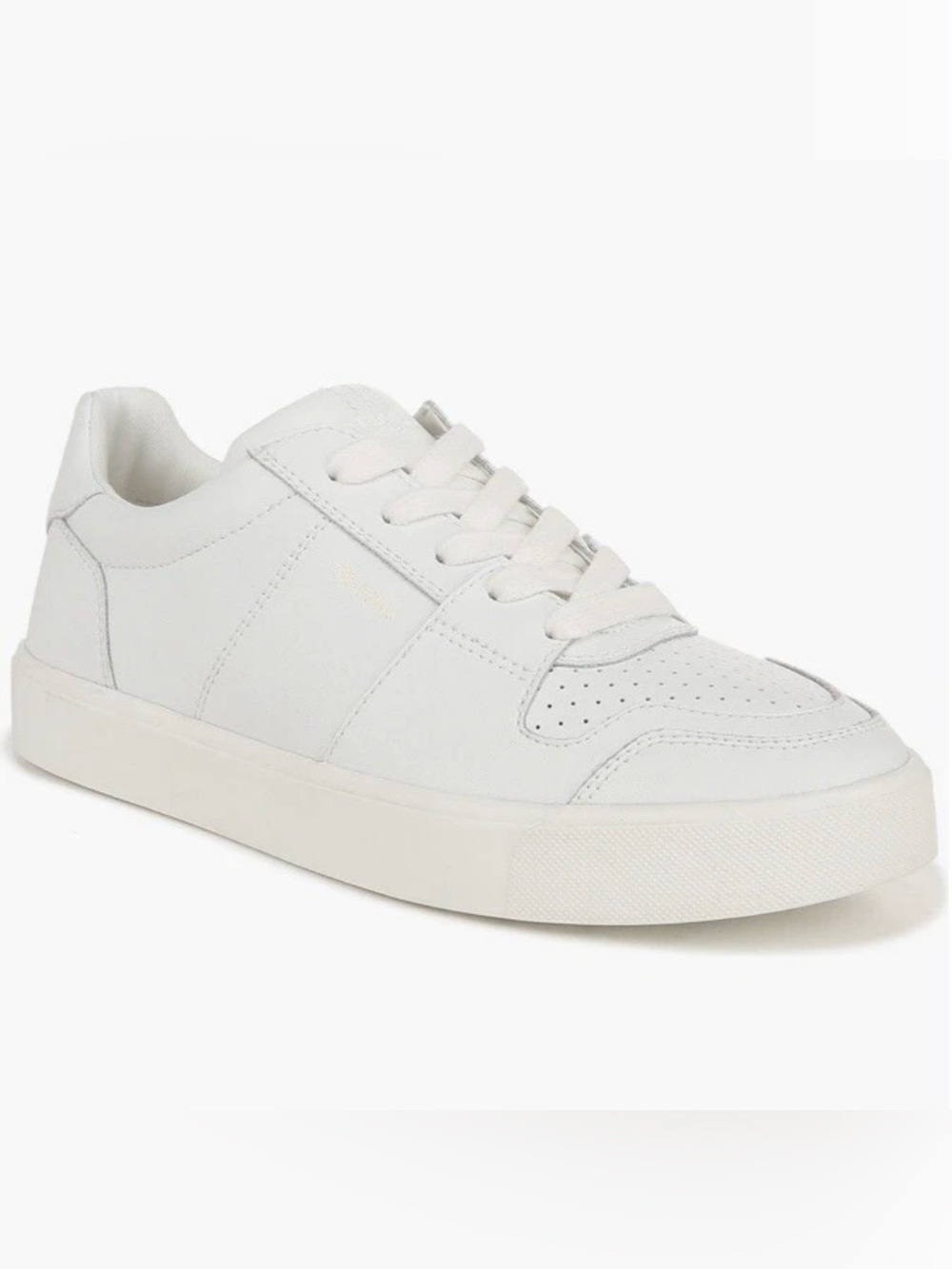 Sam Edelman Edie Leather Casual Fashion Sneaker White Size 7.5 Comfort Travel